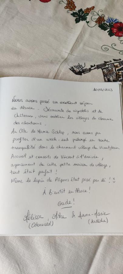 Gite Chez "Mamie Schlop" Kientzheim Bagian luar foto